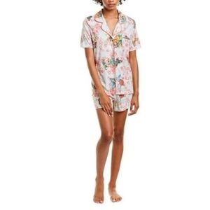 Johnny Was Floral Short Pajama Butterfly Top Only